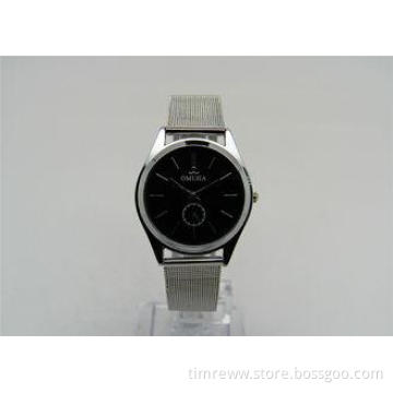 Unisex Metal Wrist Watch 1 ATM Business Wrist Watch With St